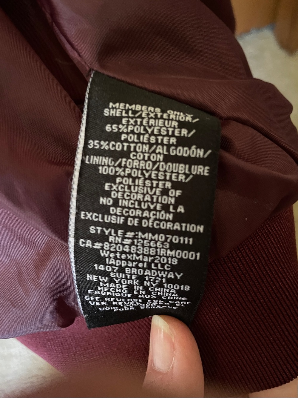 Members Only Men's Iconic Racer Jacket - Picture 6 of 6